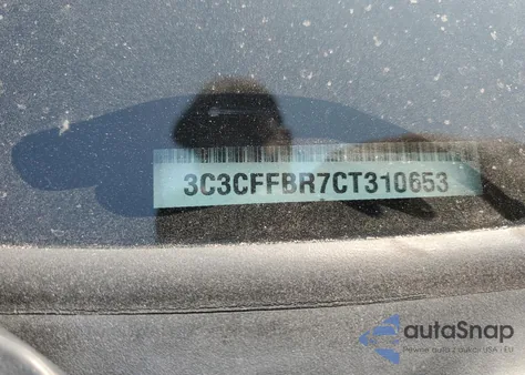 2012 Fiat 500 Sport z USA, uszkodzony, nr VIN 3C3CFFBR7CT310653